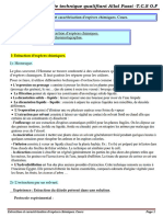 13 Extraction Et Caracterisation Despeces Chimiques. Cours