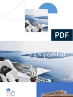 Santorini PowerPoint Morph Animation Template Blue Variant