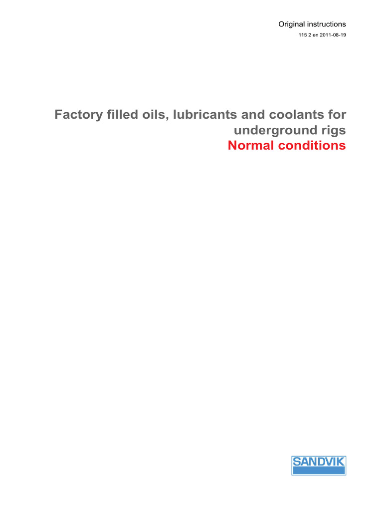 Factory Filled Oils PDF Toxicity Motor Oil