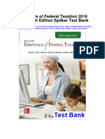 Essentials of Federal Taxation 2018 Edition 9th Edition Spilker Test Bank