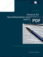 Deutsch B2 - Sprachbausteine Und Satzbau