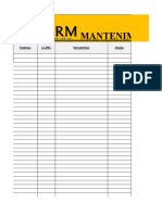 Ficha Tecnica de Mantenimiento Preventivo Herramientas MRM.