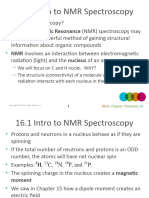 16.1 Intro To NMR Spectros