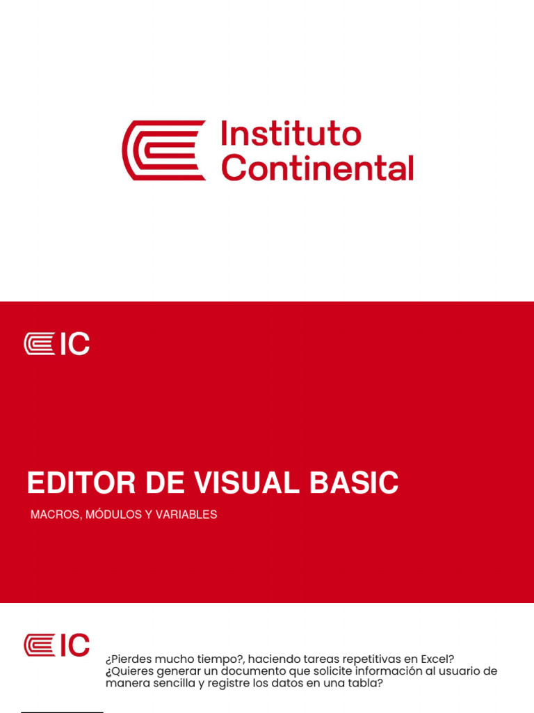 Introducción a VBA y Macros en Excel | PDF | Macro (informática ...
