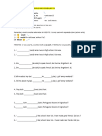 QUIZ 2 PRACTICE Used To - Would and Voc Unit 7a