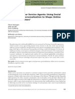 J Comp Mediated Comm - 2014 - Verhagen - Virtual Customer Service Agents Using Social Presence and Personalization To