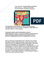 Brasil tem uma morte a cada 28 internações por falha na tentativa de aborto