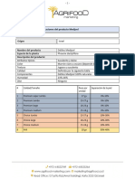 Especificaciones Medjool