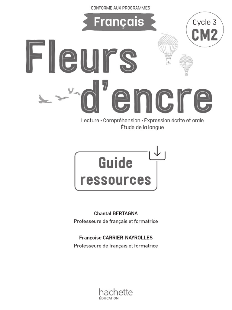 Guide Pédagogique-Fleurs D'encre Cm2, PDF, Pédagogie