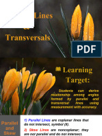 Lessons 3-13-2 Parallel Lines and Transversals