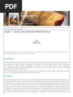 Lição 1 - Josué, Um Líder Escolhido Por Deus