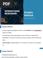 Simplex Method