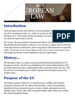 European LAW: The European Court of Human Rights and The Court of Justice of The European Union