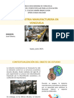 Monografía Industria Manufacturera en Venezuela Presentación