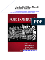 Fraud Examination 5th Edition Albrecht Solutions Manual