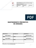 Mantenimiento Preventivo de Unidades