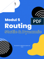 Modul 5 - Static and Dynamic Routing 2022