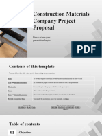 Construction Materials Company Project Proposal
