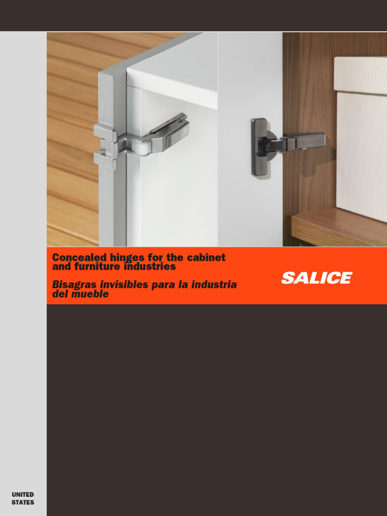 Salice Concealed Hinges For The Usa PDF Mecanizado