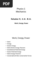 Rahadian N - Mechanics - Work, Energy, Power