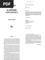 Download Studies in Kashmiri Linguistics by api-3756098 SN6831974 doc pdf