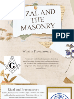 Rizal and The Masonry