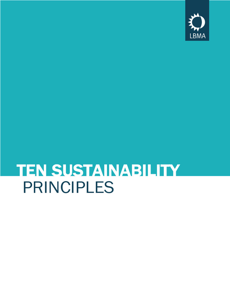 10 Principles of Gold Industry Sustainability | PDF | Sustainability ...