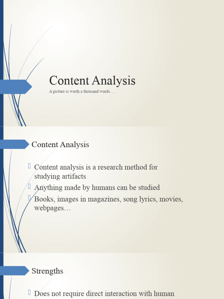 Understanding Content Analysis Methods | PDF