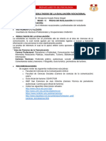 Informe de Resultados de Evaluación Vocacional