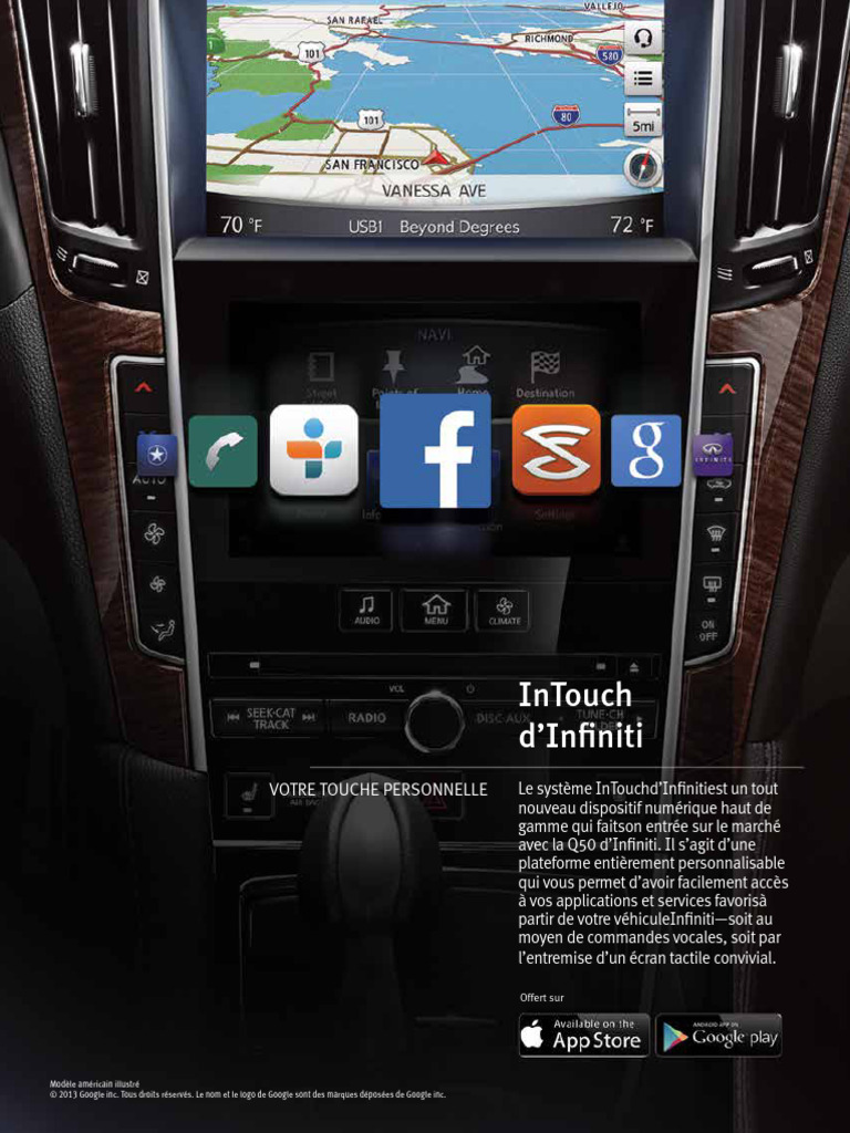 Système InTouch d'Infiniti : Guide d'utilisation | PDF | GSM | Android ...