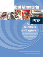 La Inocuidad Alimentaria Para Los Receptores (PDF)