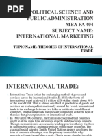 Mba Fa Iv Sem 404 Theories of International Trade