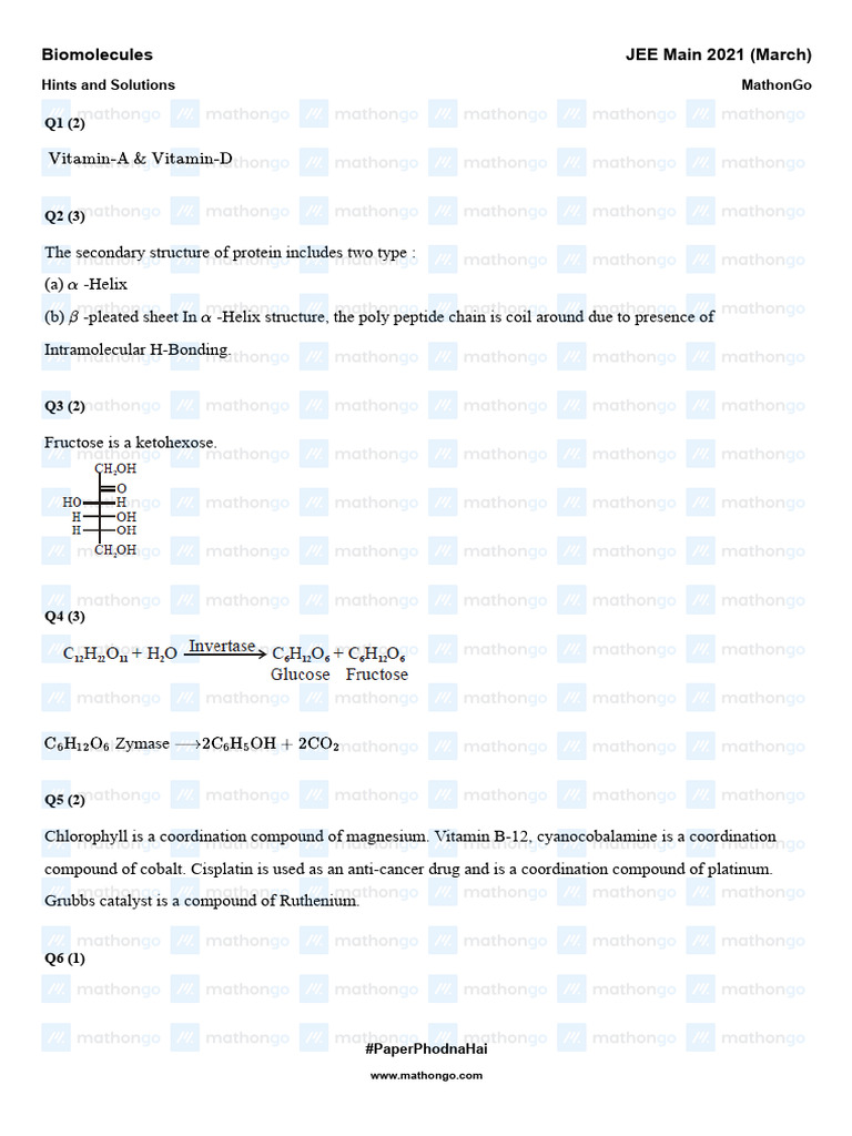 mathongo_solution_biomolecules_jee_main_2021_march_chapterwise