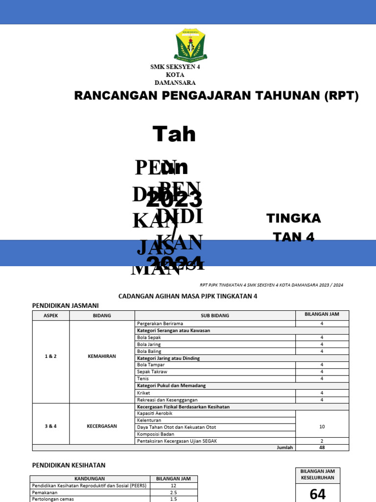 4 0 Rpt Pjpk T4 2023 2024 Jeff Kd4 Pdf