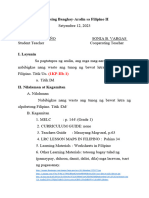 Lesson Plan in Filipino 09-15-23-Ginalyn