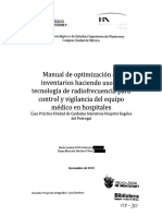 Manual de Optimización de Inventarios Haciendo Uso de Tecnología de Radiofrecuencia para Control Vigilancia Del Equipo - Médico en Hospitales
