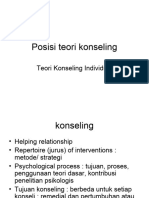 Posisi Teori Konseling