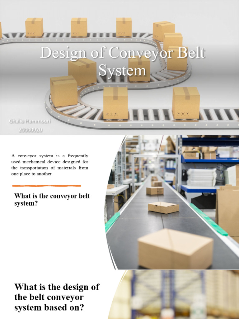 Design of Conveyor Belt System | PDF