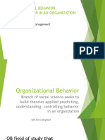 Organizational Behavior