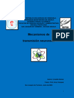 Mecanismos de Transmisión Neuronal. Lissette Gomes (Neurociencias Anny Vasquez)