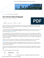 How To Do Sieve Analysis of Aggregate - Quality Assurance and Quality Control in Construction