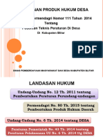 Teknik Penyusunan Peraturan Di Desa 2022