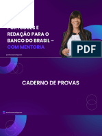 ALUNO - CADERNO DE PROVAS - PORTUGUÊS E REDAÇÃO PARA O BANCO DO BRASIL - Mentoria