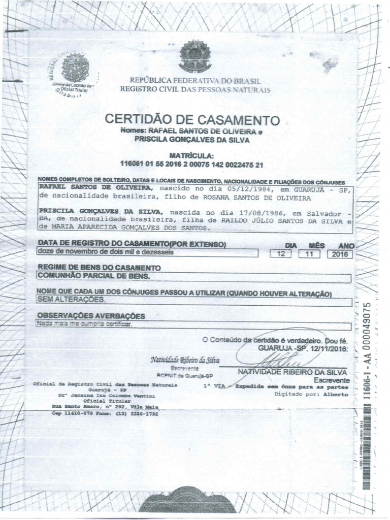 Certidao Casamento Pdf