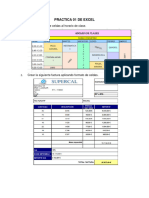 Practica 01 de Excel: Aplicar Formato de Celdas Al Horario de Clase