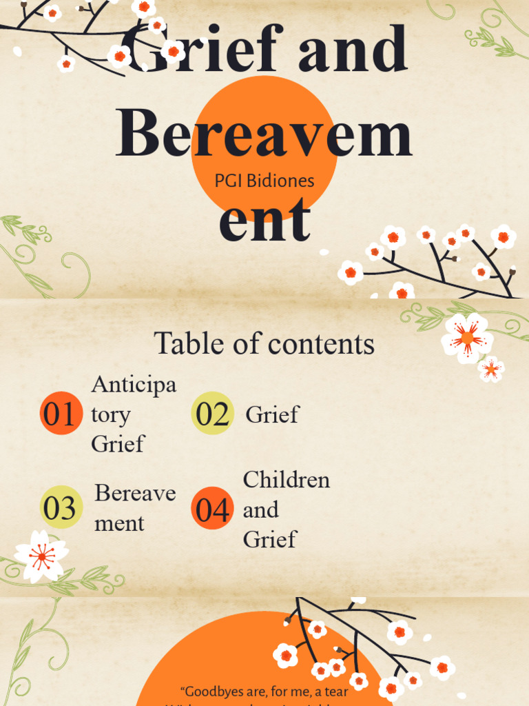 Understanding Grief and Bereavement | PDF | Grief | Grief Counseling
