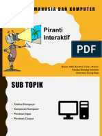 Piranti Interaktif: Interaksimanusiadankomputer