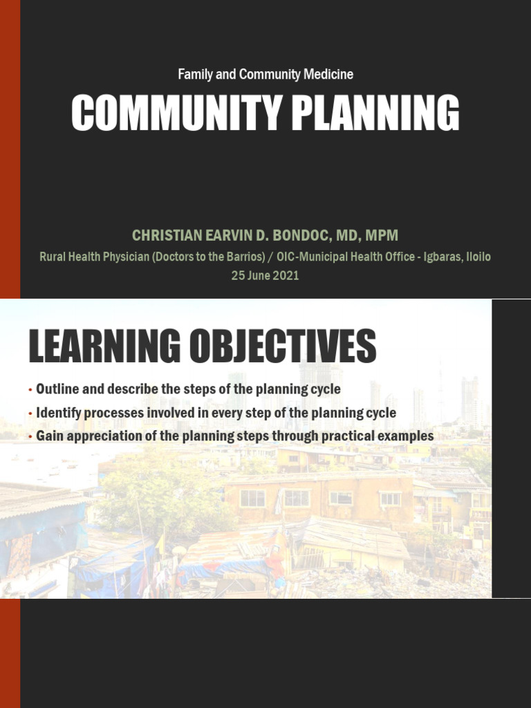 Community Health Planning Guide | PDF | Swot Analysis | Goal