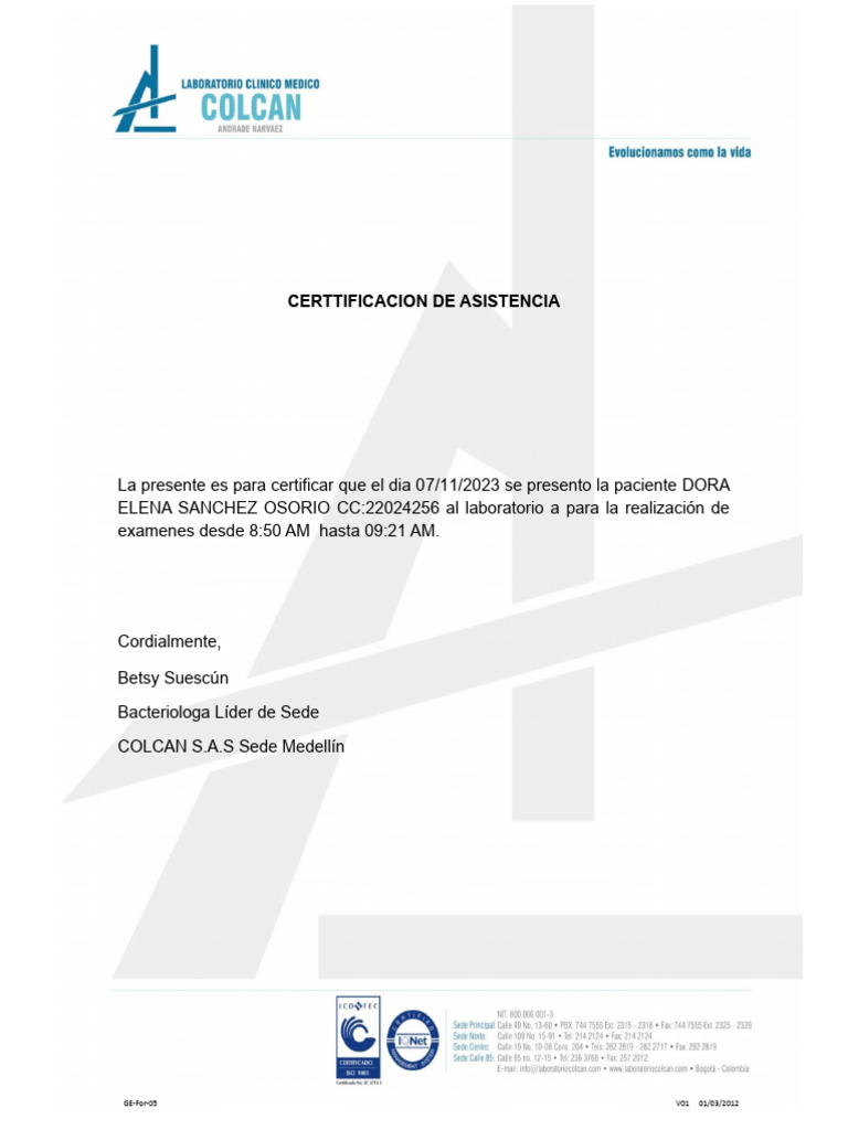 Certificado Asistencia 08 | PDF
