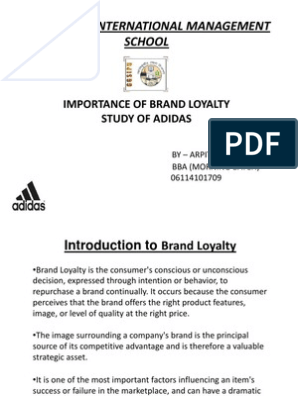 adidas brand loyalty study